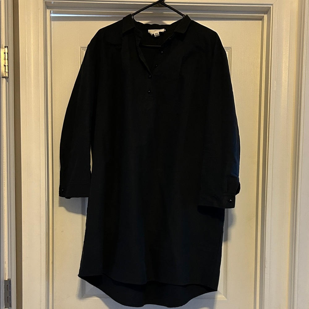 Tucker Nuck X Pomander  Black Long Sleeve Tunic Dress